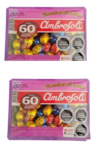 Huevitos Chocolate Ambrosoli Nro Grandes De Un X Cajas Cuotas