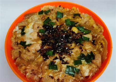 Resep Oyakodon Rice Bowl Chicken Egg Oleh Helny Ummu Fathaya Cookpad