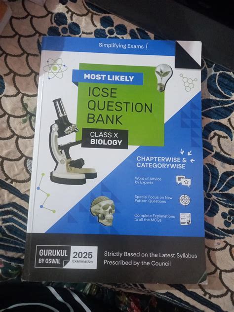 Gurukul By Oswal Biology Most Likely Question Bank For Icse Class 10 For 2025 Exam Chapterwise