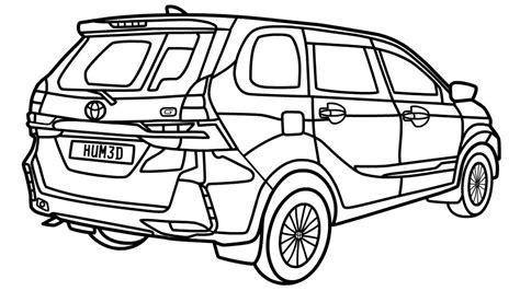 How To Draw Toyota Avanza G Youtube