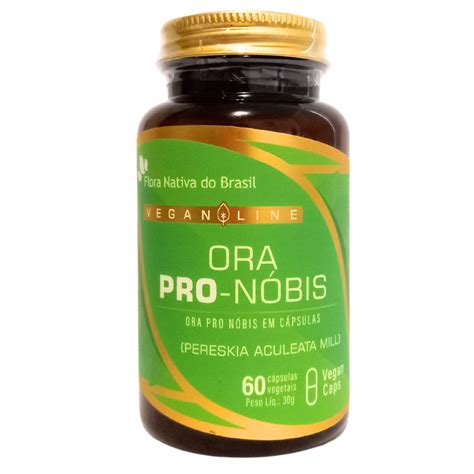 Ora Pro Nobis Vegano 60 Capsulas Flora Nativa Do Brasil Shopee Brasil