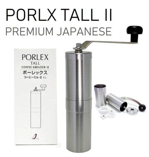 Porlex Japanese Manual Coffee Grinder Tall Ii Stainless Steel Ceramic