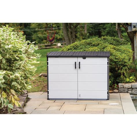 Suncast Stow Away Ft W X Ft D Resin Horizontal Storage Shed