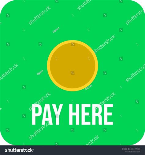 Pay Here Sign Sign Where You Stock Vector Royalty Free 2283155303