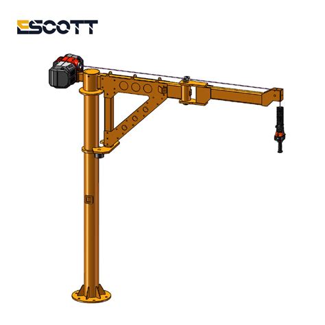 Folding Arm 250kg Jib Crane Intelligent Lifter Automatic Loading Hoist