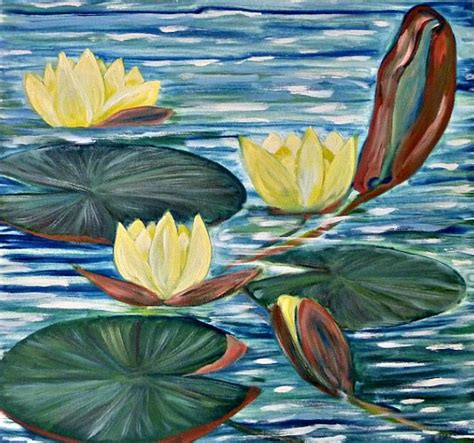 Yellow water lily - sold - Heatherbell Art | Devon Landscape ...