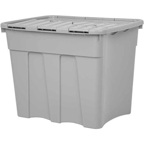 Wham 80l Grey Upcycle Crocodile Storage Box With Wheels And Lid 2 Pack