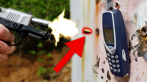 Indestructible Nokia 3310 Vs Bullet Secretly Bulletproof Wtf Youtube