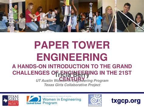 Ppt Paper Tower Engineering A Hands On Introduction To The Grand