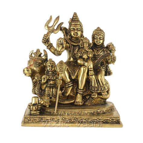 Buy Vedic Vaani Lord Shiv Shankar Parivar Statue Religious Shiv Parivar ...