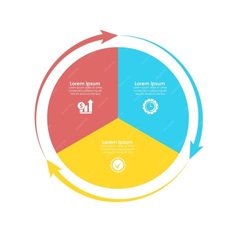 Premium Vector Vector Circle Chart Infographic Template For Cycle