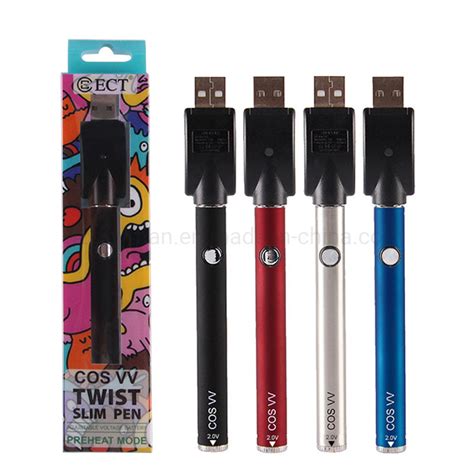 Ect Cos Vv Mah Bottom Twist Variable Voltage Preheat Battery Charger