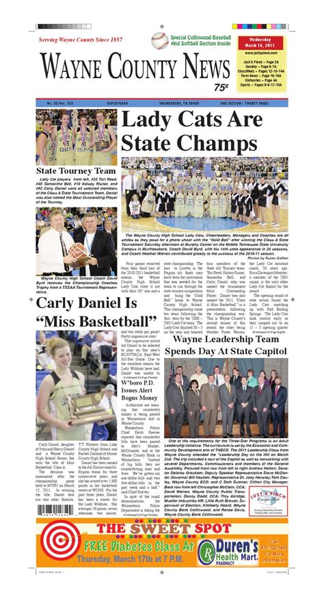 Wayne County News 03 16 11 By Chester County Independent Issuu