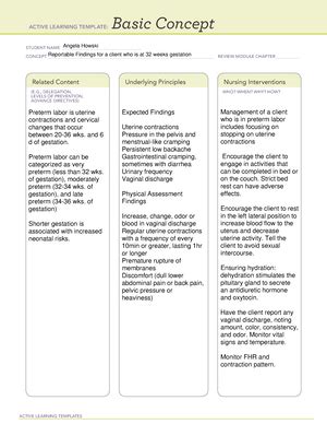 Remediation A Template Prenatal Care Reportable Findings Active