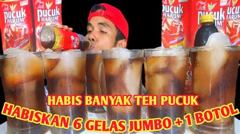 Mukbang Minuman Segar Dingin Asmr Teh Pucuk Youtube