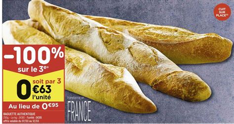 Offre Baguette Authentique Chez Leader Price