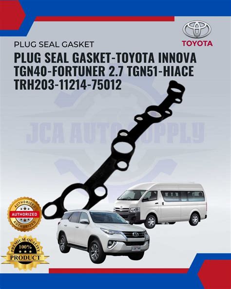 Toyota Plug Seal Original Innova Tgn Tgn Hiace Trh