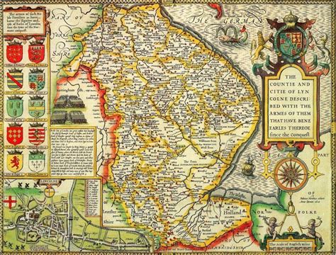 Lincolnshire Historical Map 1000 Piece Jigsaw Puzzle 1610 All