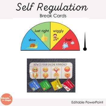 Self Regulation Break Cards by JP with Steph | TPT