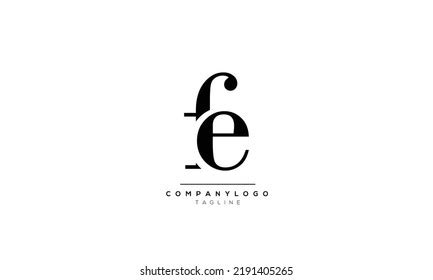 Alphabet Letters Initials Monogram Logo Fe Stock Vector Royalty Free