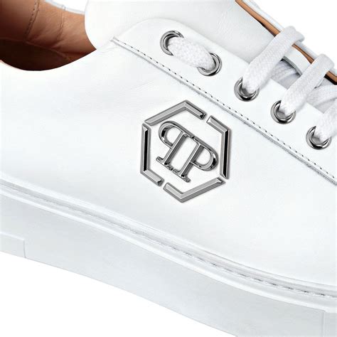 Philipp Plein Ayakkab Lo Top Sneakers Beyaz Erkek Maslak Outlet