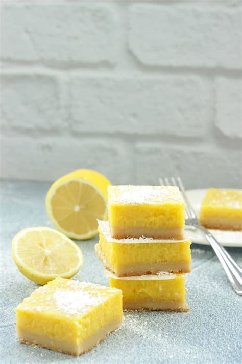 Low Carb Lemon Bars Craving Something Healthy