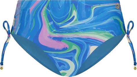 Ten Cate Midi Bow Bikini Slip Dames Blauw Dessin Bol