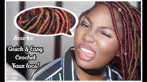 How To Beginner Friendly Multicoloured Quick And Easy Crochet Faux Locs Cerra Cinna Youtube