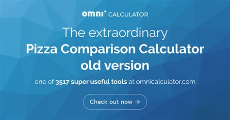 Pizza Comparison Calculator