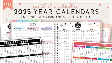 Freebies Calendar 2025 Claudia Fortin