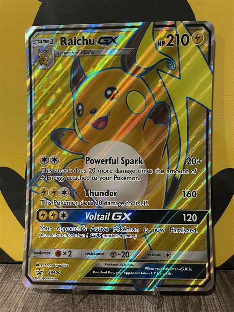 Mavin Raichu Gx Sm Jumbo Black Star Promo Pokemon Card