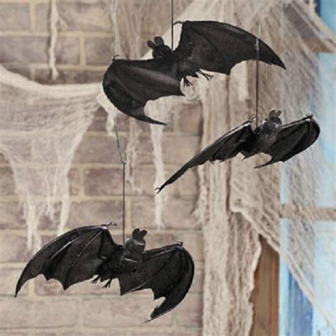 Scary Hanging Bat Rubber Halloween Party Haunted House Prop Vampire Hanging Toy | eBay