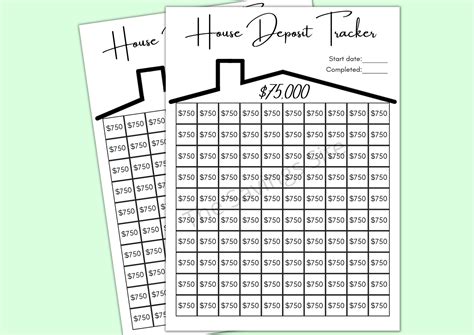 75K House Deposit Tracker | 75000 Dollar Home Down Payment Challenge