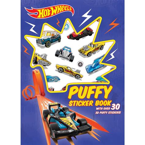Hot Wheels Puffy Sticker Book Mattel BIG W