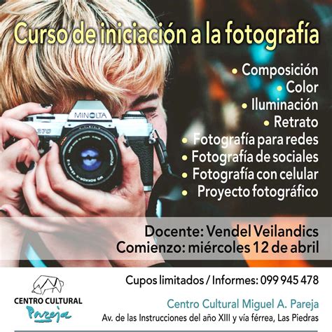 Valor De Curso De Fotografia - Curso de fotografía | Centro Cultural Pareja