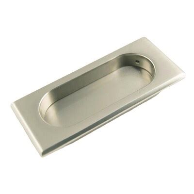 RK International Satin Nickel Rectangular Recessed Cabinet Door Pull at ...