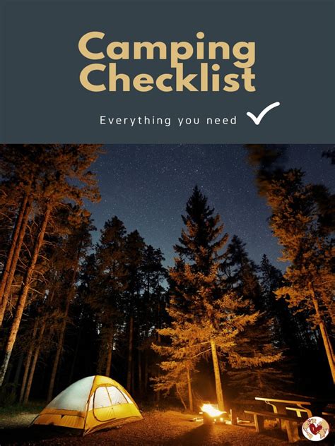 Camping Checklist | PDF