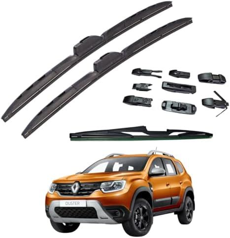 Kit Limpiaparabrisas Delanteros Y Trasero Compatible Con Renault Duster