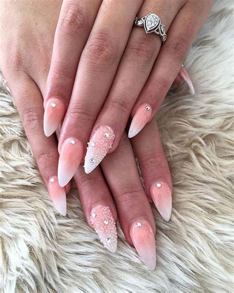 Get The Chicest Look With White Ombre Stiletto Nails Step By Step Guide