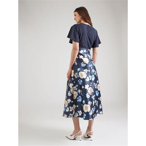 VILA Obleka Nude Mornarska Azur Mauve GLAMI Si