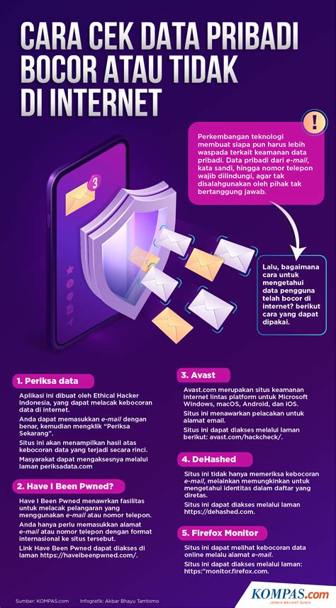 INFOGRAFIK Cara Cek Data Pribadi Bocor Atau Tidak Di Internet