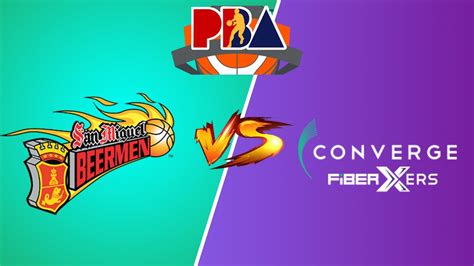 San Miguel Beermen Vs Converge Fiberxers Pba Live Scoreboard Interga