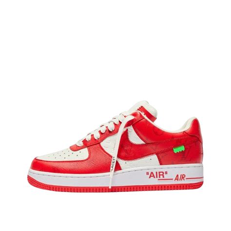 Louis Vuitton x Nike Air Force 1 Low 'White Red' | 1A9VA9 | McKickz