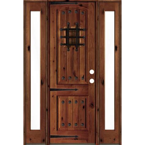 Krosswood Doors In X In Mediterranean Knotty Alder Left Hand