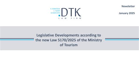 DTK Law Firm | Legislative Developments according to the new Law 5170/