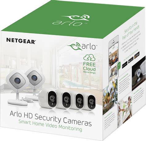 Best Buy Netgear Arlo 6 Camera Indoor And Outdoor Wireless