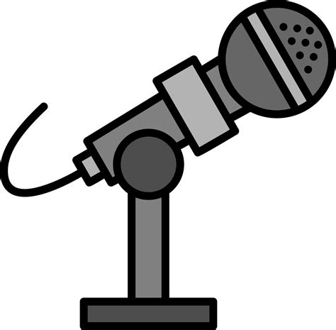 Microphone Stand Vector Icon 20475468 Vector Art at Vecteezy