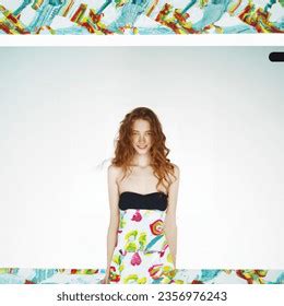 Instant Photo Photo Bikini Redhead Long AI Generated Image 2356977243 Shutterstock