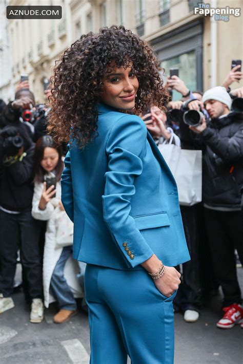 Jessica Aidi Sexy Flashes Her Hot Tits At The Palm Angels Fashion Show In Paris Aznude