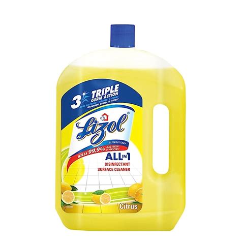 Lizol Litre Citrus Disinfectant Surface Floor Cleaner Liquid